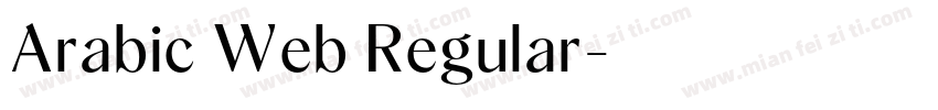 Arabic Web Regular字体转换